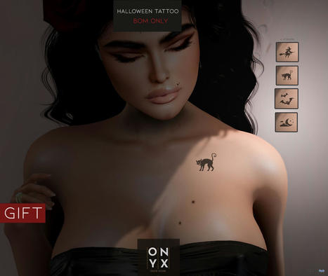 Halloween BOM Tattoo October 2021 Group Gift by [Onyx] Store | Teleport Hub - Second Life Freebies | Second Life Freebies | Scoop.it