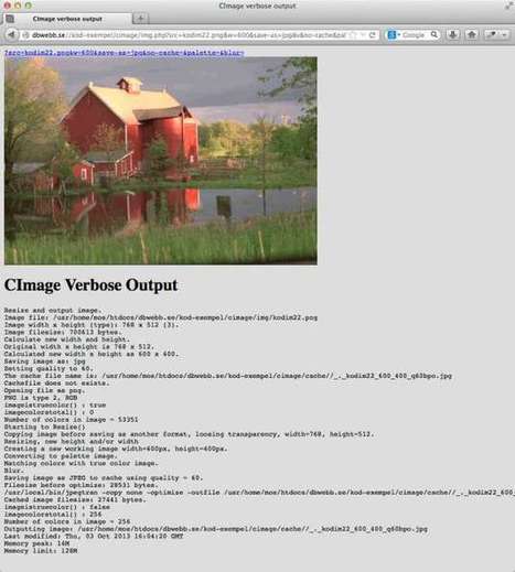CImage and img.php for image resize, crop and processing using PHP GD - Free and open source for web development - dbwebb | Image Effects, Filters, Masks and Other Image Processing Methods | Scoop.it