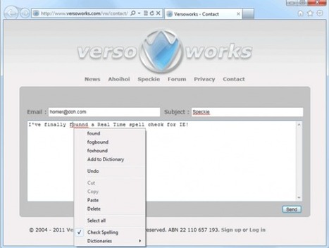 fluxmark: Logiciel gratuit VersoWorks Speckie v 2.0.0 2011 , v&eacute;rification orthographique Fr Internet Explorer ,Licence gratuite Windows | Logiciel Gratuit Licence Gratuite | Scoop.it