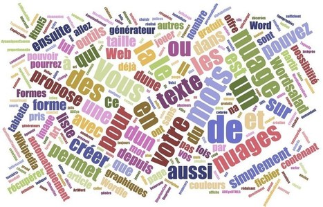 7 outils pour créer des nuages de mots à partir d'un texte • | TICE et langues | Scoop.it