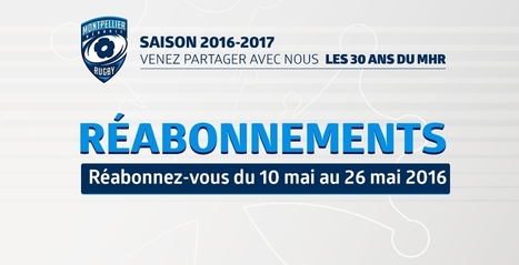 Saison 2016/2017 : le MHR fête ses 30 ans! | MHR | 10 mai | Scoop.it