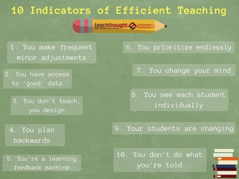 10 Indicators Of Efficient Teaching - TeachThought | Professional Learning for Busy Educators | Scoop.it