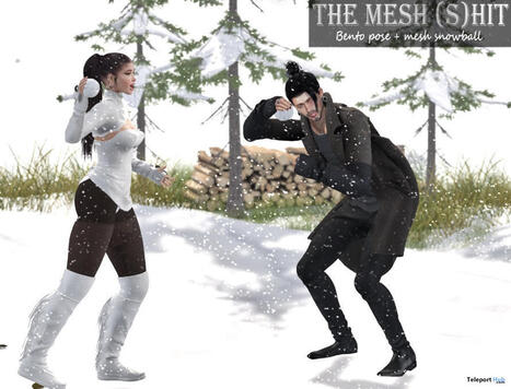 Snowball Fight Couple Pose & Prop December 2025 Group Gift by The Mesh (s)hit | Teleport Hub - Second Life Freebies | Second Life Freebies | Scoop.it