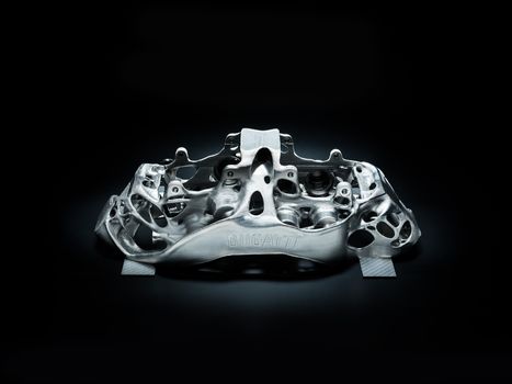 Bugatti's 3D-printed titanium brake calipers are insanely cool | a3 _ research | Scoop.it
