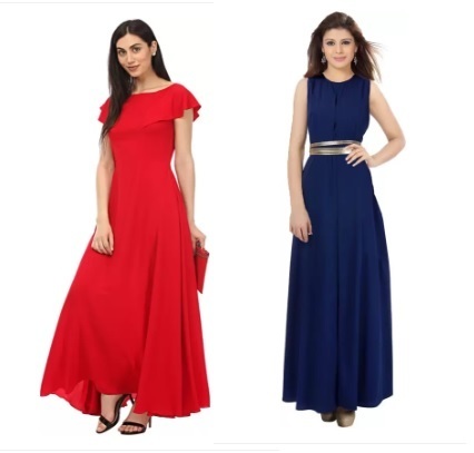 flipkart western long dress