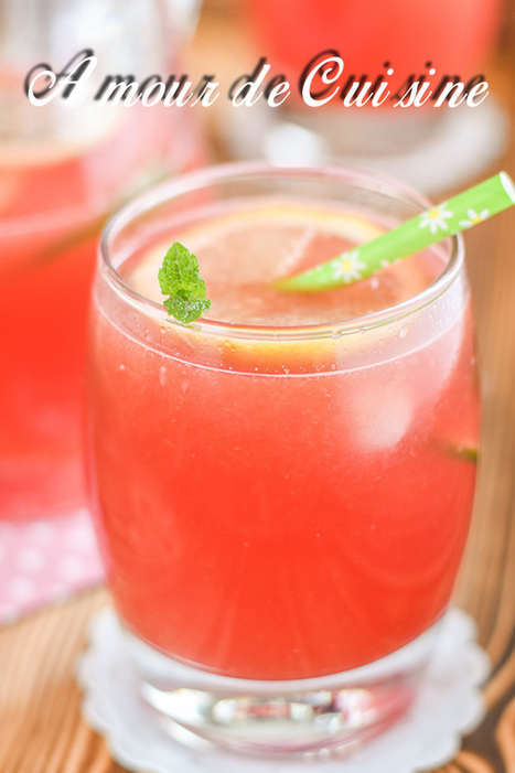 limonade de pasteque-jus de pasteque | recettes du ramadan  وصفات رمضان أطباق رمضان مطبخ رمضان | Scoop.it