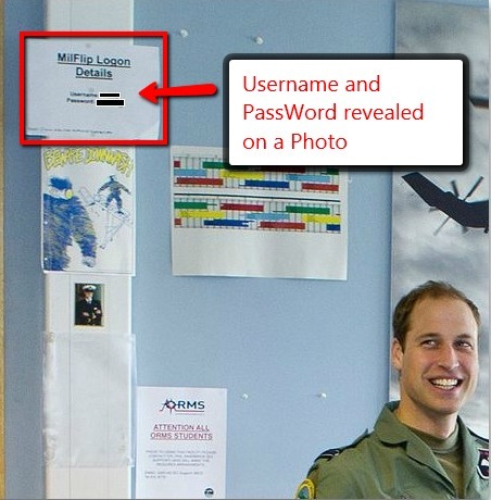 Prince William photos accidentally reveal RAF password | ICT Security-Sécurité PC et Internet | Scoop.it