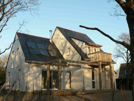Maison bioclimatique à Locoal Mendon | Architecture, maisons bois & bioclimatiques | Scoop.it