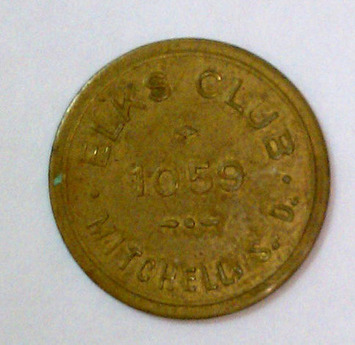 Antique Vintage Charity trade token Elk's Club 1059 Mitchell SD 25-cents | Antiques & Vintage Collectibles | Scoop.it