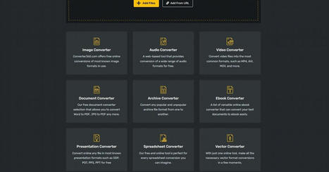 Converter365 : un convertisseur de fichiers en ligne multi-formats | gpmt | Scoop.it