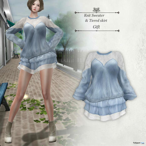 Knit Sweater & Tiered Skirt April 2024 Group Gift by S@BBiA | Teleport Hub - Second Life Freebies | Teleport Hub | Scoop.it