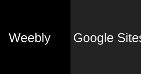 Weebly vs. Google Sites | TIC & Educación | Scoop.it