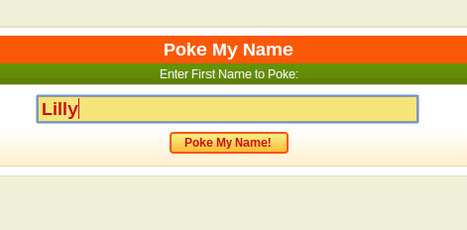 PokeMyName.com - Site that pokes your first name | A1Uutiset | Scoop.it