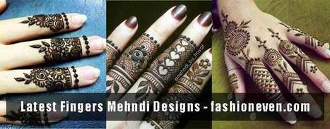 Latest Finger Mehndi Designs 2017 For Hands F