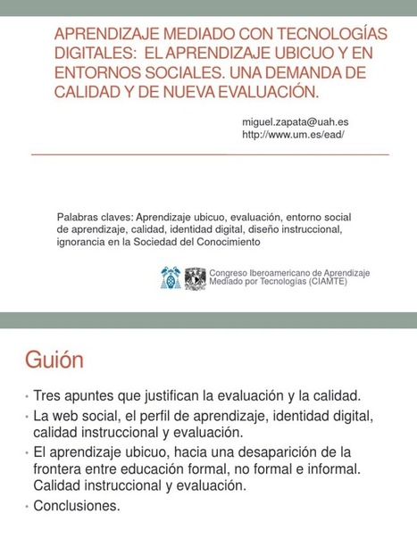 El aprendizaje ubicuo y en entornos sociales. Una demanda de calidad y de nueva evaluación | Diseño instruccional | Evaluación | Educación, TIC y ecología | Scoop.it