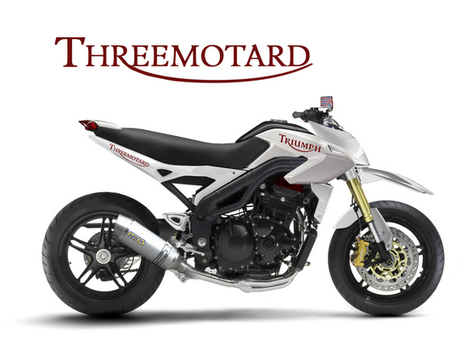 Triumph Threemotard - Concept Motorcycles ~ Grease n Gasoline | Cars | Motorcycles | Gadgets | Scoop.it
