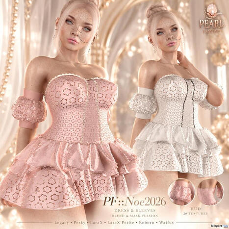 Noe Dress Fatpack November 2026 Group Gift by Pearl Fashion | Teleport Hub - Second Life Freebies | Second Life Freebies | Scoop.it