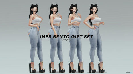 Ines Bento Pose Set June 2021 Group Gift by Babyboo | Teleport Hub - Second Life Freebies | Second Life Freebies | Scoop.it