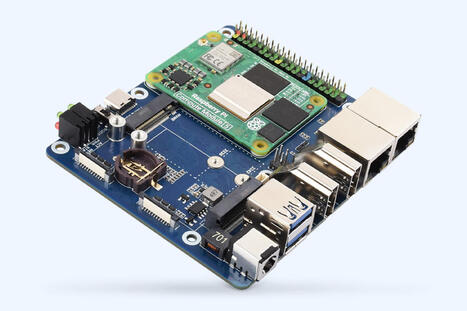 Raspberry Pi CM5 industrial carrier board features dual Ethernet, optional 4G LTE/5G cellular connectivity, metal case, and more - CNX Software | Embedded Systems News | Scoop.it