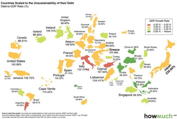 Every country's debt, mapped | money money money | Scoop.it