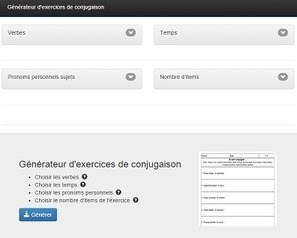 G&eacute;n&eacute;rateur d&rsquo;exercices de conjugaison | Ressources d'apprentissage gratuites | Scoop.it