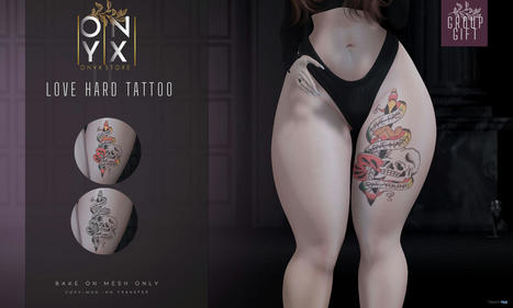 Love Hard BOM Legs Tattoo June 2022 Group Gift by [Onyx] Store | Teleport Hub - Second Life Freebies | Second Life Freebies | Scoop.it