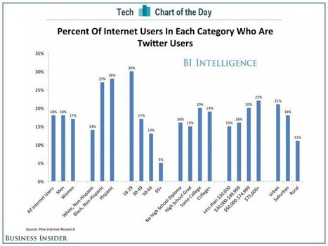 New Stats Show Nearly One Fifth Of US Internet Users Are On Twitter [CHART] | Social Marketing Revolution | Scoop.it