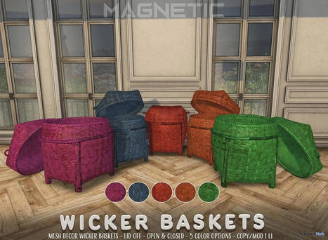 Wicker Basket June 2026 Group Gift by Magnetic | Teleport Hub - Second Life Freebies | Second Life Freebies | Scoop.it