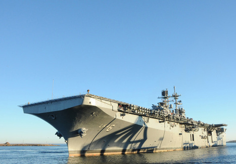 US Navy : admission au service aujourd'hui du porte-aéronef d'assaut amphibie LHA-6 America, 1ère unité d'une nouvelle classe | Newsletter navale | Scoop.it