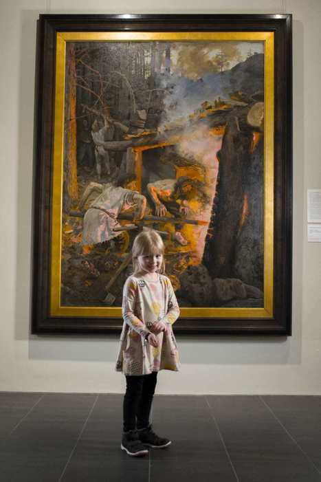 Akseli Gallen-Kallela maalasi tauluun Eevin isoisoukin haavaisen jalan – nyt Eevi on 6-vuotiaana taiteentuntija | 1Uutiset - Lukemisen tähden | Scoop.it