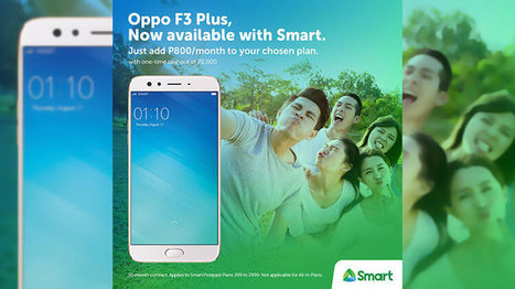 OPPO F3 and F3 Plus now available on Smart Postpaid | Gadget Reviews | Scoop.it