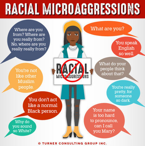 Racial Microaggressions (female) - free poster from Turner Consulting | iGeneration - 21st Century Education (Pedagogy & Digital Innovation) | Scoop.it