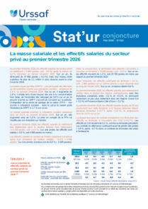 La masse salariale et les effectifs salari&eacute;s du secteur priv&eacute; au premier trimestre 2026 - Urssaf.org | Protection sociale | Scoop.it