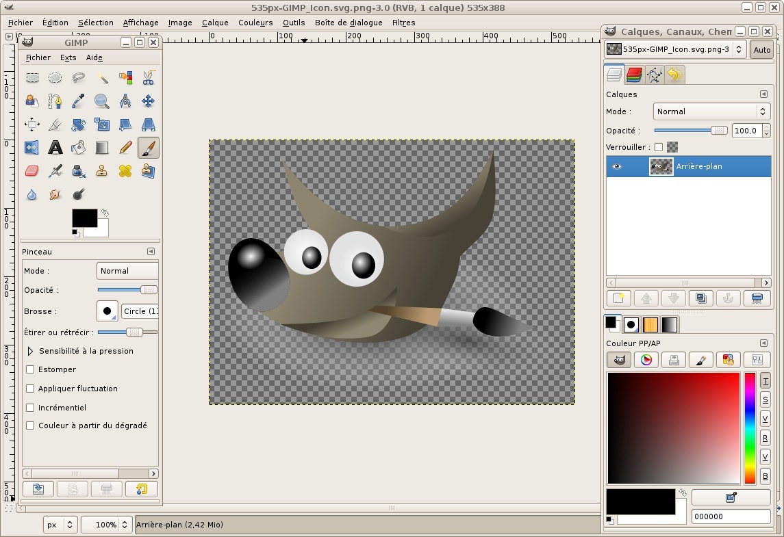Gimp как вставить изображение в изображение
