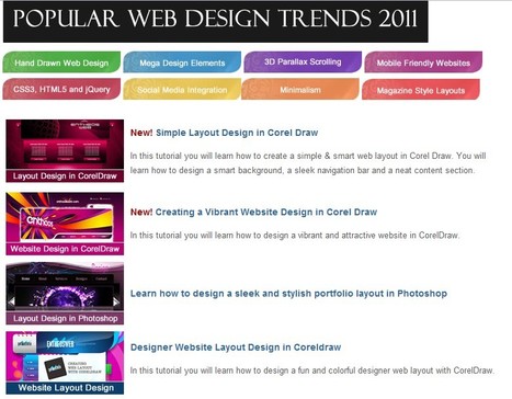 Web Design Tutorials | Free Tutorials in EN, FR, DE | Scoop.it