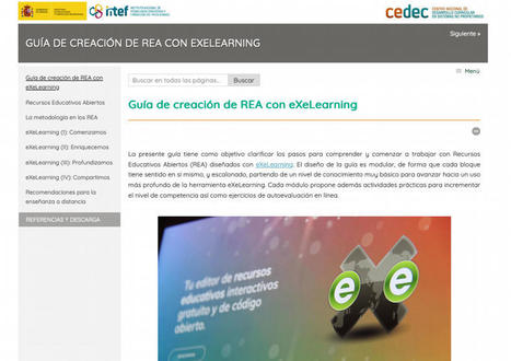 Proyecto EDIA. Guía de creación de REA con eXeLearning | Cedec | maestro Julio | Scoop.it