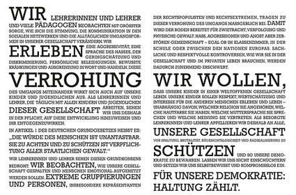BLLV-Manifest: Haltung zählt - Demokratie bewahren | Politische Bildung - Demokratische Bildung - Political Education | Scoop.it