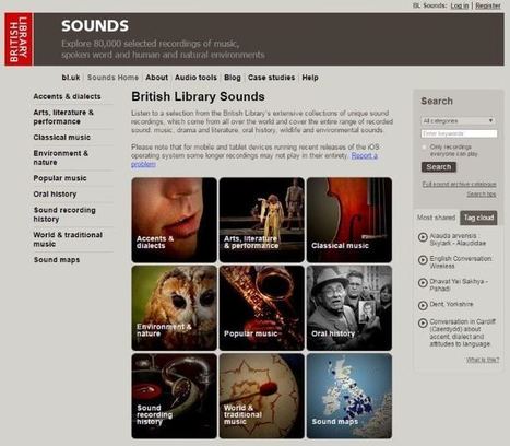 Sound: página de sonidos de la Biblioteca Británica. Más de 90.000 grabaciones gratis | Didactics and Technology in Education | Scoop.it