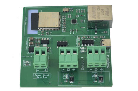 ESP32-based dual-port WLED controller features Ethernet port, 24V DC input - CNX Software | Embedded Systems News | Scoop.it