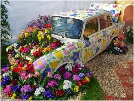 Car flowers garden | 1001 Gardens | 1001 Gardens ideas ! | Scoop.it