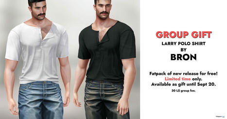 Larry Polo Shirts August 2025 Group Gift by BRON | Teleport Hub - Second Life Freebies | Second Life Freebies | Scoop.it