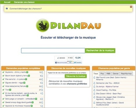 Dilandau, téléchargez de la musique gratuite | Télécharger et écouter le Web | Scoop.it