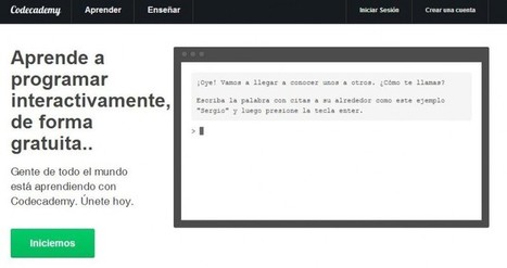 Sitios donde tomar cursos de programación gratis | La Mêlée Numérique by Lydia | Scoop.it