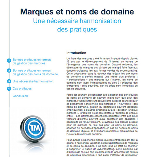 Marques et noms de domaine: L'AFNIC publie un dossier thématique | Time to Learn | Scoop.it
