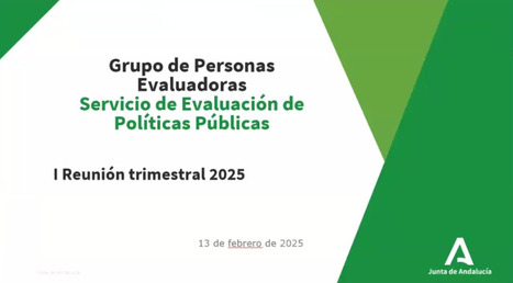 Celebrada la primera reunión trimestral 2025 del Grupo de Personas Colaboradoras con la Evaluación del IAAP | Evaluación de Políticas Públicas - Actualidad y noticias | Scoop.it