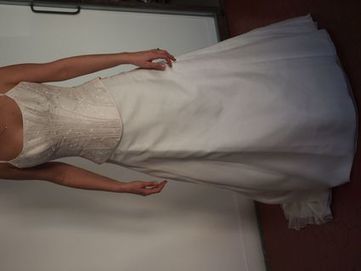 Robe de mariée d'occasion avec bustier en soie et jupon | Robes de mariée d'occasion | Scoop.it