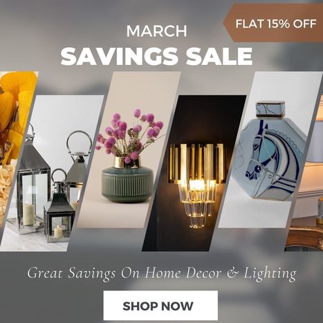 Great Savings On Home Decor & Lighting Flat 15% OFF | Home Decor Items and Accessories | Scoop.it