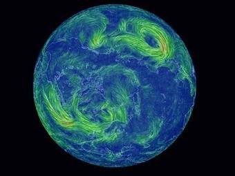 Hypnotically beautiful real-time wind map of Earth created by supercomputers | Amazing Science | Scoop.it