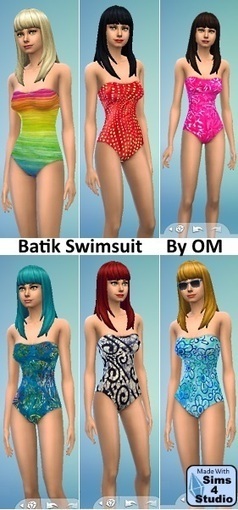 Batik Swimsuits << Sims 4 Studio | Les Sims | Scoop.it