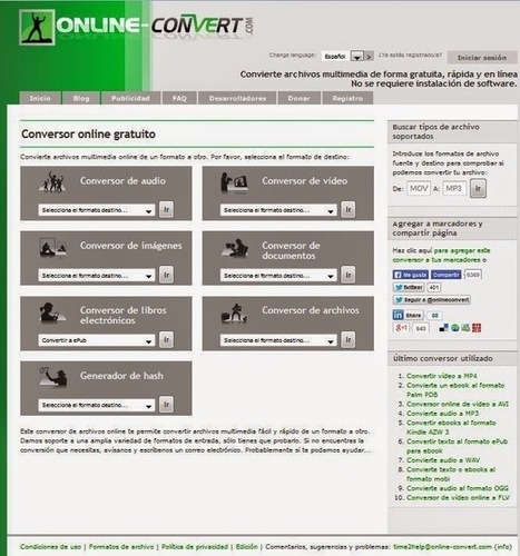 Convertir formatos online | Las TIC en el aula de ELE | Scoop.it